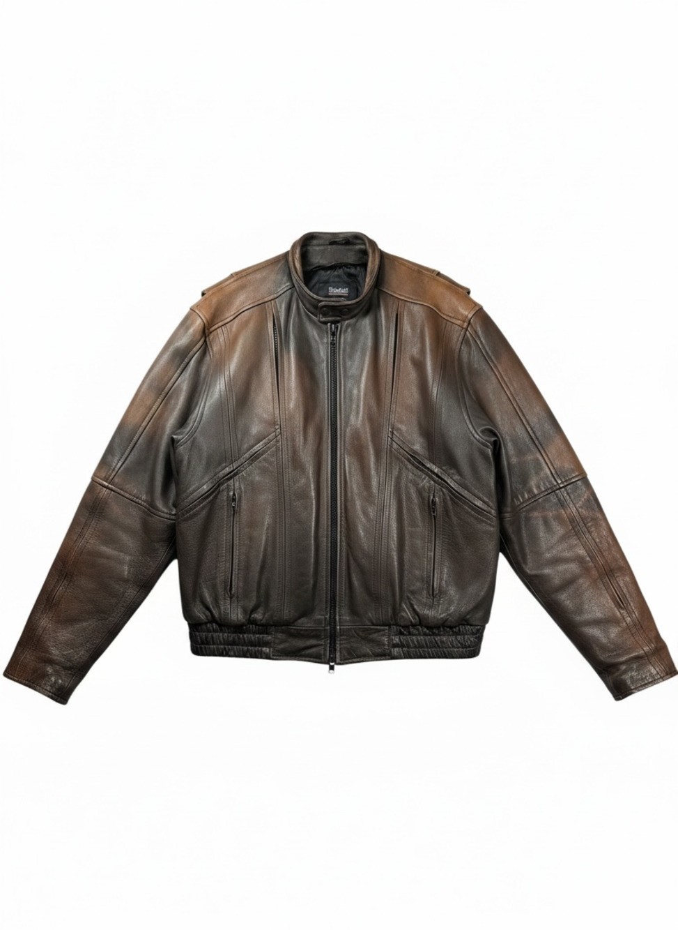 Raider Leather Motorcycle Jacket Men’s 50 Brown Thinsulate Insulated